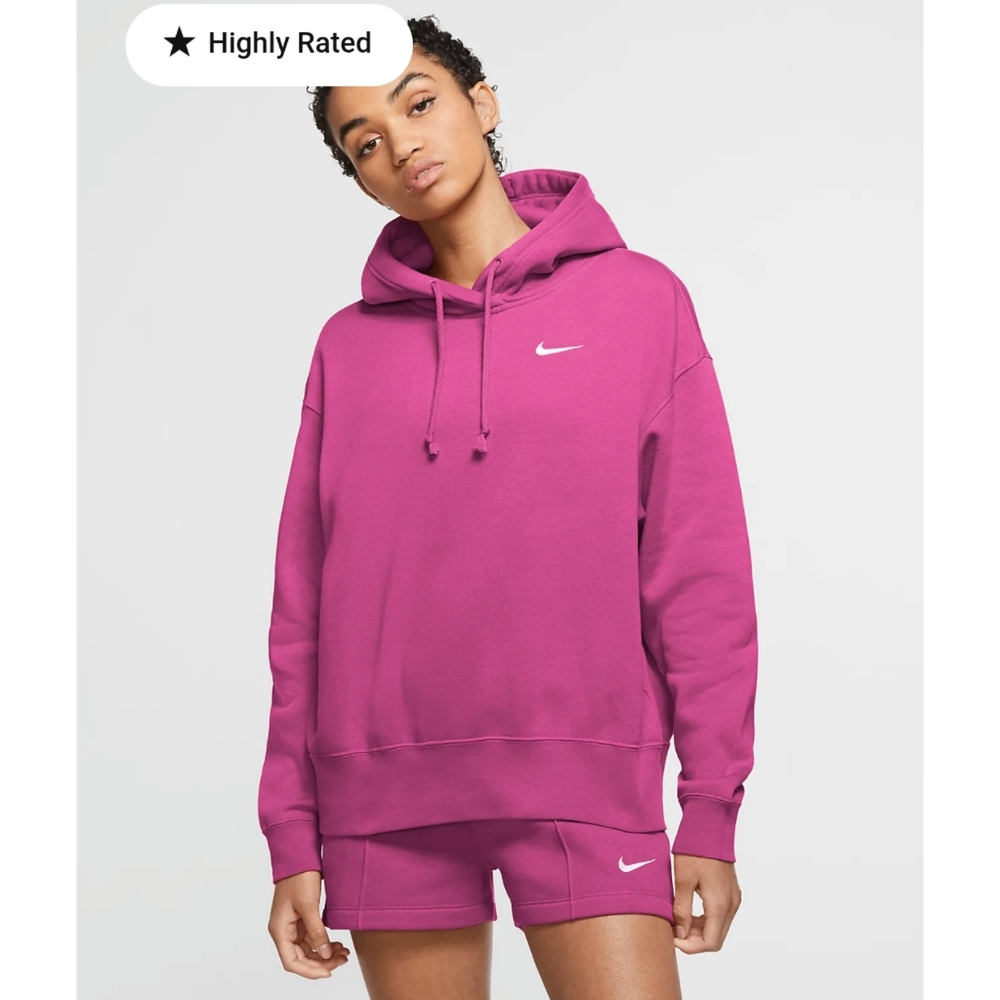 Nike Sportswear Women's Fleece Hoodie NWT Fuchsia